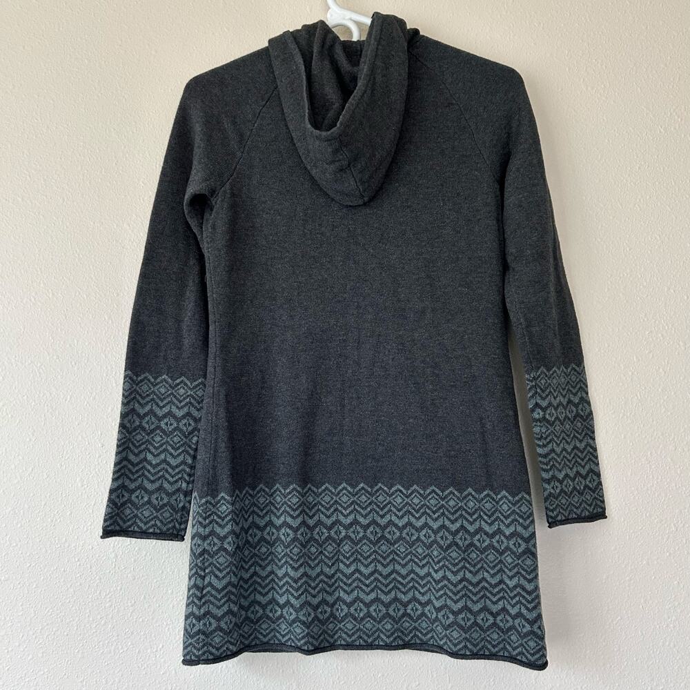 Aspen knit full zip sweater hooded long tunic ski outdoor fall winter cozy  XS - Picture 7 of 10